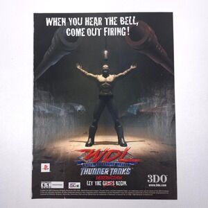 WDL Thunder Tanks PS1 Video Game Print Ad 2001 3DO World Destruction League